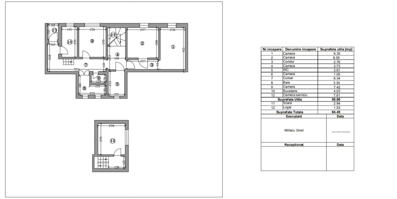 Apartament cu 4 camere + pod  Vicoriei  Lascar Catargiu