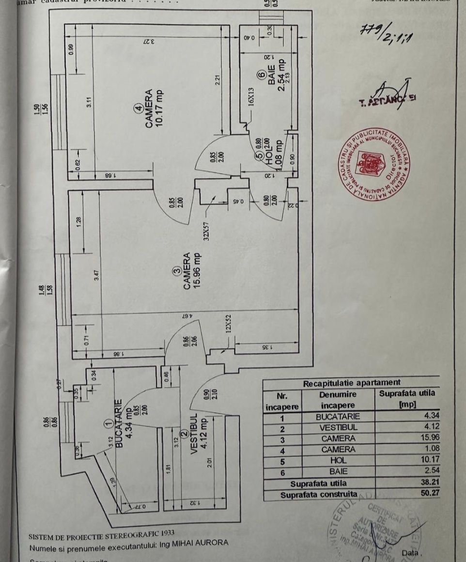 Apartament cu 2 camere  piata Romana